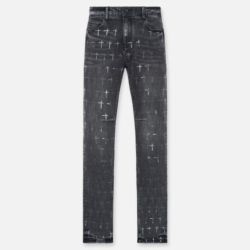 RTA Bryant Skinny Jean | Noir Coated Grey Men’s Pants 194693265409