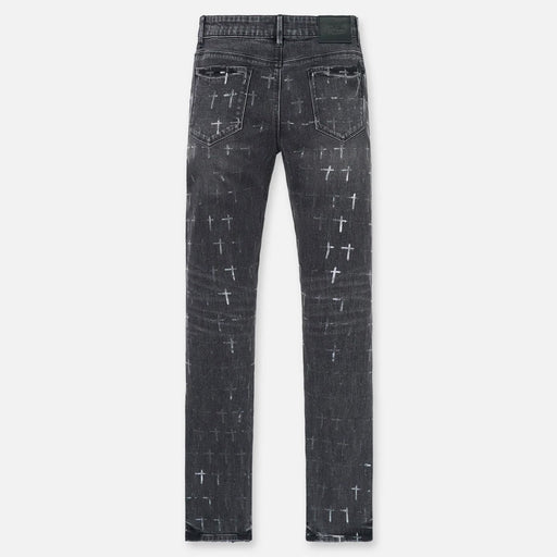 RTA Bryant Skinny Jean | Noir Coated Grey Men’s Pants