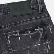 RTA Bryant Skinny Jean | Noir Coated Grey Men’s Pants