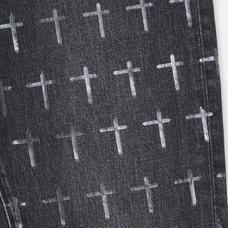 RTA Bryant Skinny Jean | Noir Coated Grey Men’s Pants