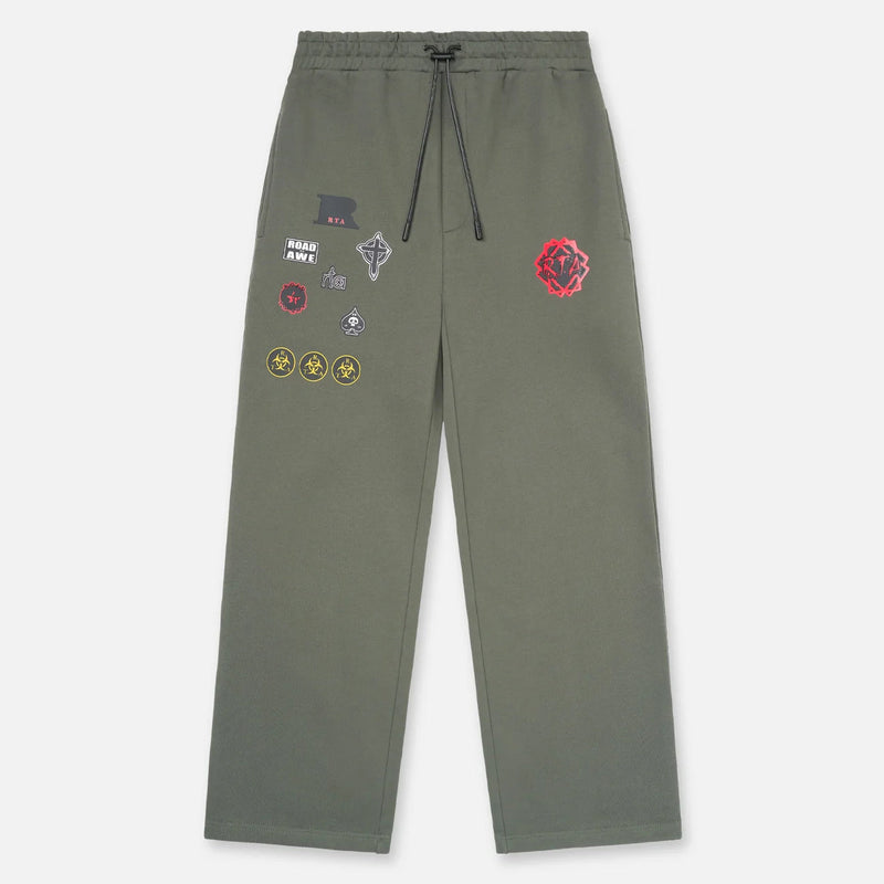 RTA Cameron Military Patch Sweatpant Men’s Pants 194693057820