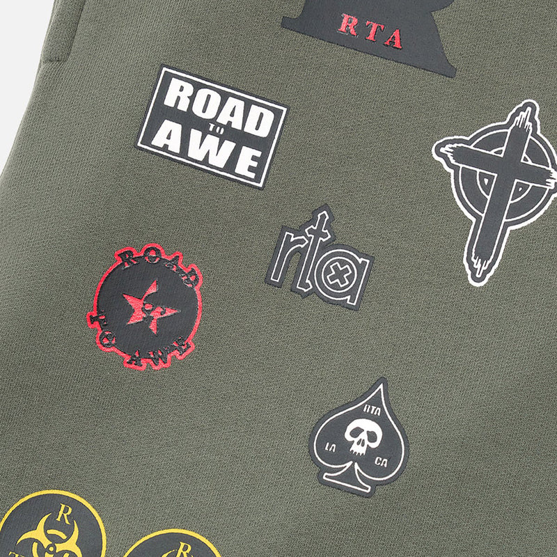 RTA Cameron Military Patch Sweatpant Men’s Pants