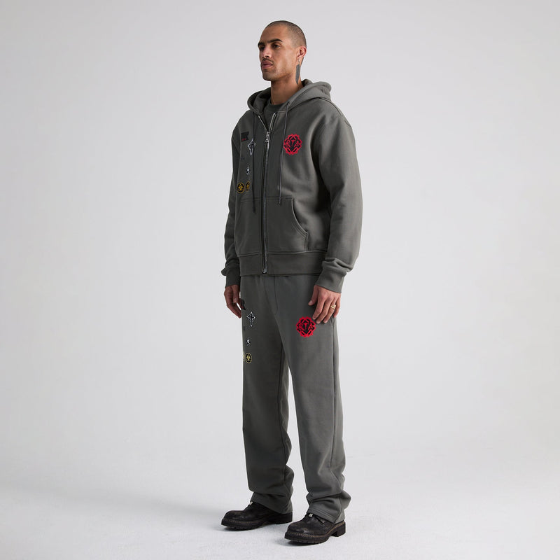 RTA Floyd Patch Zip Up Hoodie Men’s Hoodies BRAND