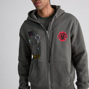RTA Floyd Patch Zip Up Hoodie Men’s Hoodies BRAND