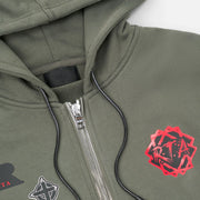 RTA Floyd Patch Zip Up Hoodie Men’s Hoodies BRAND