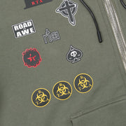 RTA Floyd Patch Zip Up Hoodie Men’s Hoodies BRAND