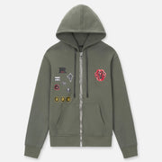 RTA Floyd Patch Zip Up Hoodie Men’s Hoodies BRAND 194693058551