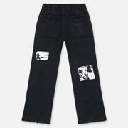 RTA Griffin Sweatpant | Vintage Black Digital Patch Men’s Pants