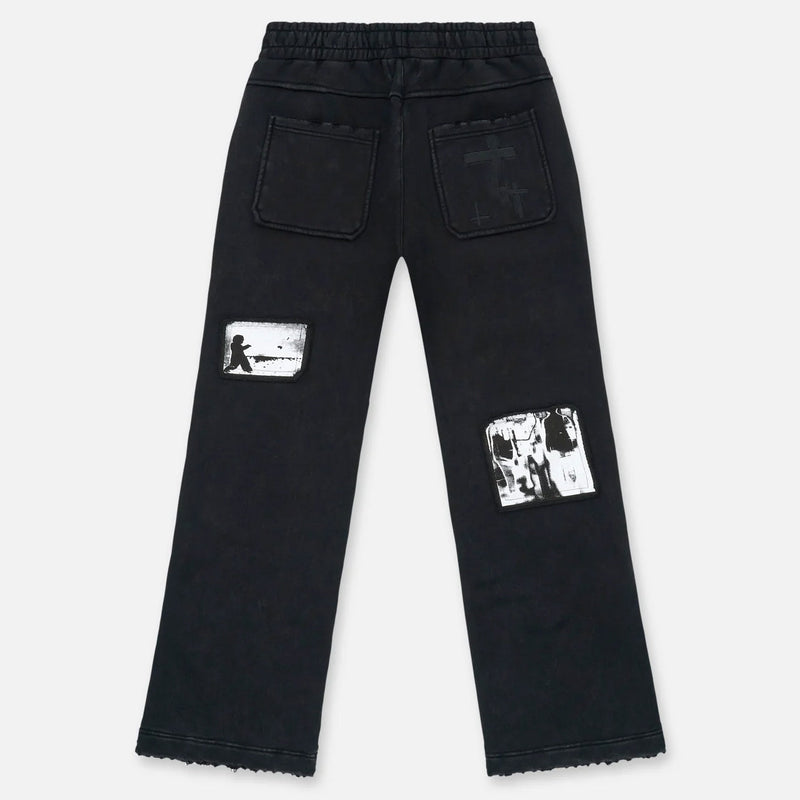 RTA Griffin Sweatpant | Vintage Black Digital Patch Men’s Pants