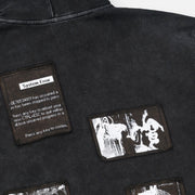 RTA Zev Zip Up Hoodie | Vintage Black Digital Patch Men’s Hoodies