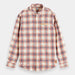 Scotch & Soda Bonded Checked Organic Shirt Mens Tees 8719027205542 Free Shipping Worldwide