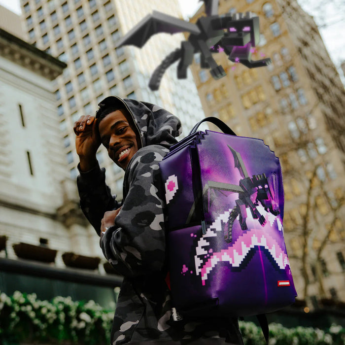 Metro Fusion Sprayground Minecraft Ender Dragon Attack Backpack Backpacks