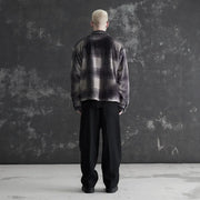 STAMPD Camo Plaid Cropped Sherpa Hoodie Men’s Shirts 840200642545 Free Shipping Worldwide