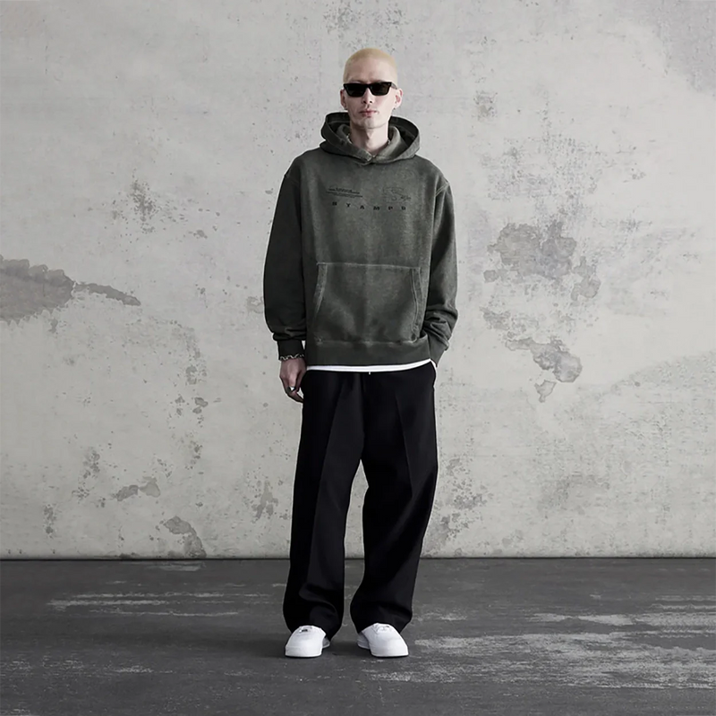 STAMPD Mountain Oiled Wash Transit Hoodie Mens Hoodies 840200641821 Free Shipping Worldwide