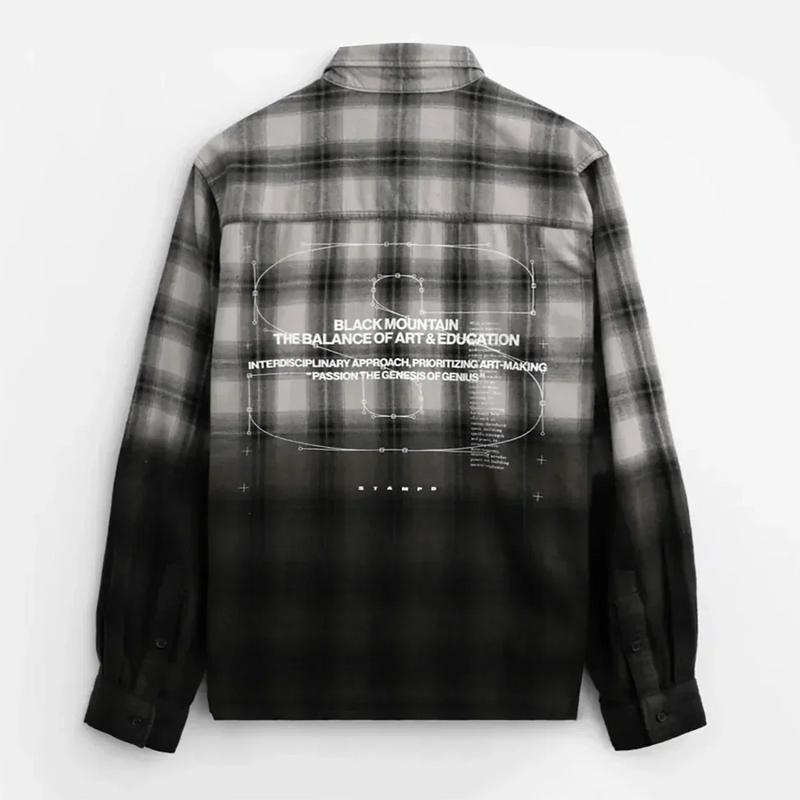 STAMPD Mountain Transit Dip Dye Mason Shirt Mens Tees 840200641586 Free Shipping Worldwide