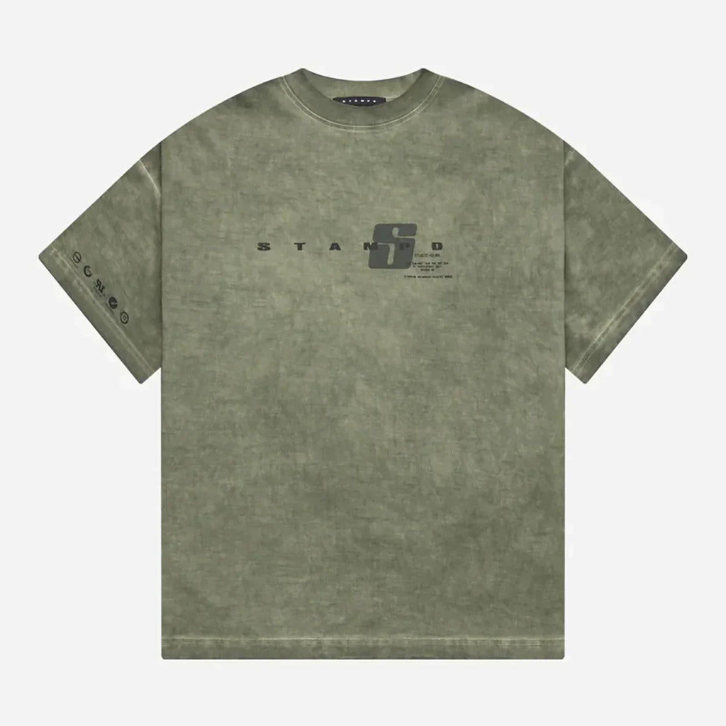 Metro Fusion Stampd Oil Washed Transit Relaxed Tee Men s T Shirts
