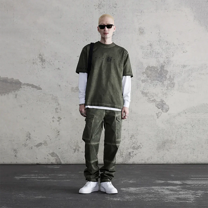 STAMPD Oil Washed Transit Relaxed Tee Mens Tees 840200641401 Free Shipping Worldwide