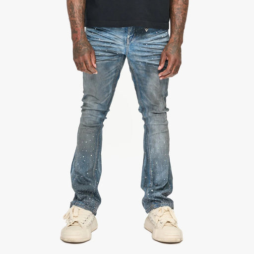 Valabasas Astonish Denim – Dark Dirty Blue Stacked Men’s Pants VALABASAS 704415288991