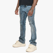 Valabasas Astonish Denim – Dark Dirty Blue Stacked Men’s Pants VALABASAS