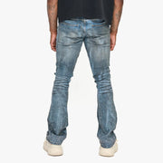 Valabasas Astonish Denim – Dark Dirty Blue Stacked Men’s Pants VALABASAS