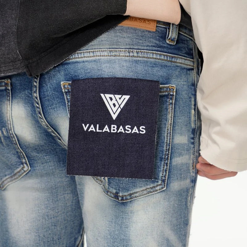 Valabasas Bald Stacked Flare Jeans Men’s Pants VALABASAS
