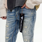 Valabasas Bald Stacked Flare Jeans Men’s Pants VALABASAS