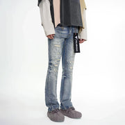 Valabasas Bald Stacked Flare Jeans Men’s Pants VALABASAS