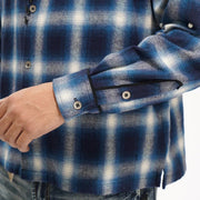 Valabasas Cadence Flannel – Blue Pearl Embellished Men’s Shirts VALABASAS