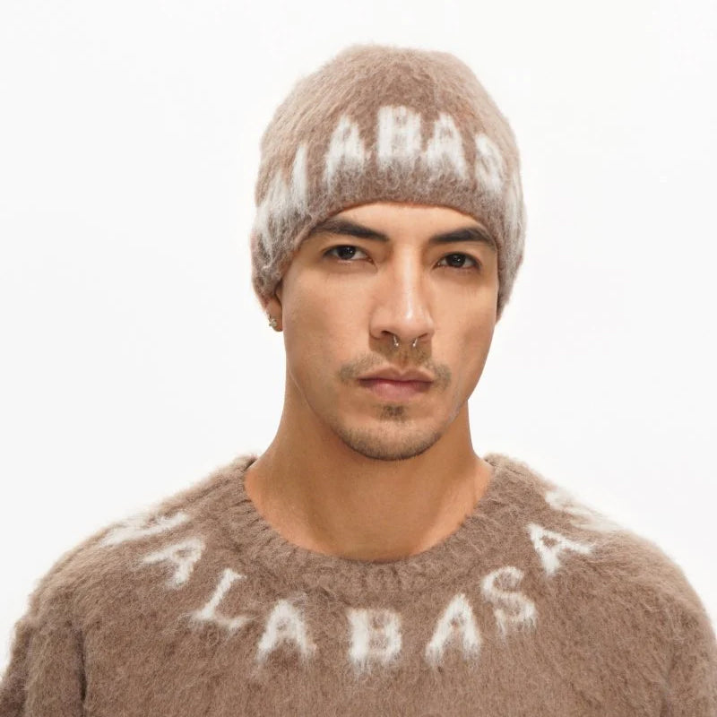 Valabasas Chordata Beanie – Brown Mohair Knit Men’s Hats VALABASAS 704415338832