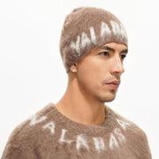 Valabasas Chordata Beanie – Brown Mohair Knit Men’s Hats VALABASAS 704415338832