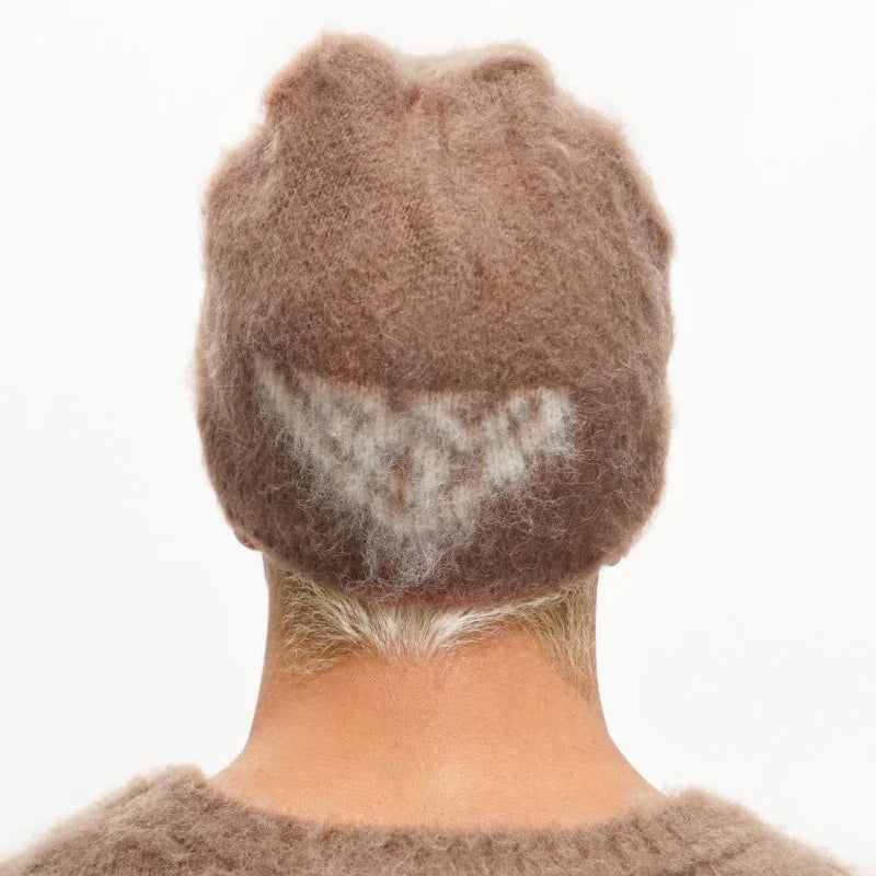 Valabasas Chordata Beanie – Brown Mohair Knit Men’s Hats VALABASAS 704415338832