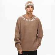 Valabasas Felidae Crewneck – Brown Mohair Knit Men’s Sweaters VALABASAS