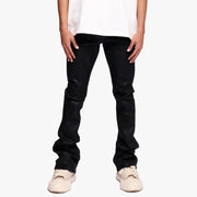 Valabasas Nitrous Denim – Black Waxed Stacked Men’s Pants VALABASAS