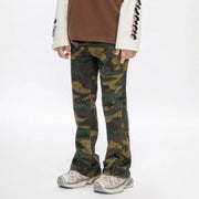 Valabasas Recon Kids Foliage Green Stacked Jeans Pants VALABASAS