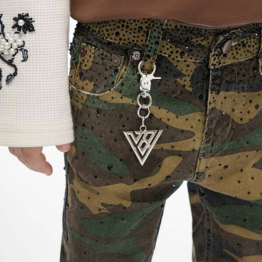 Valabasas Recon Kids Foliage Green Stacked Jeans Pants VALABASAS