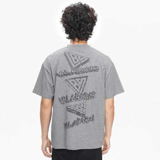 Valabasas Royalty Rhinestone Tee – Light Grey Men’s T-Shirts VALABASAS