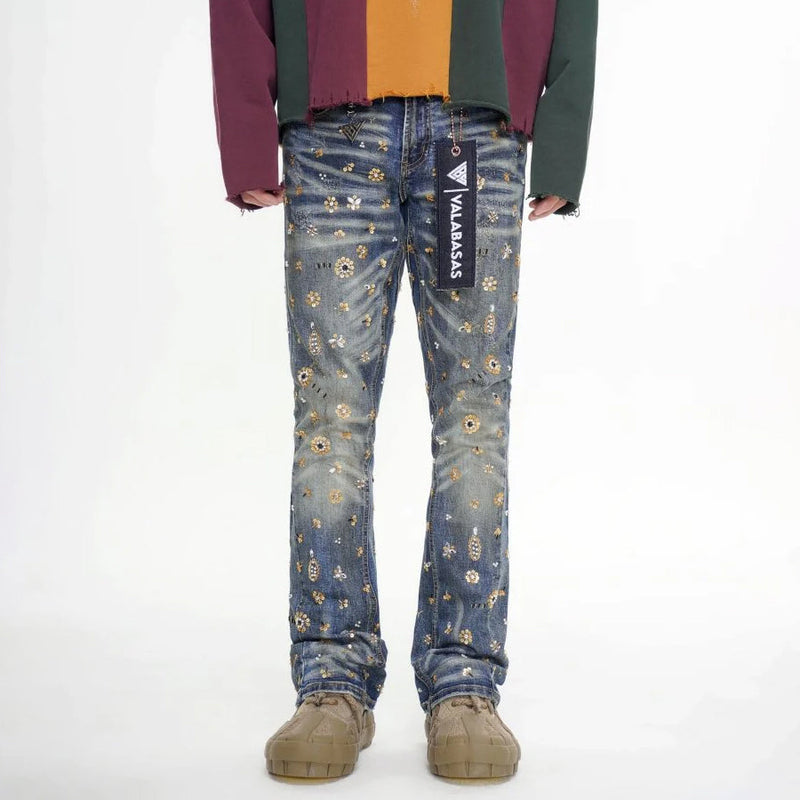 Valabasas Shea Stacked Jeans Men’s Pants VALABASAS 704415289042