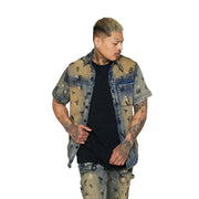 Valabasas Solitare Denim Button Up Mens Shirts VALABASAS 729205030123 Free Shipping Worldwide