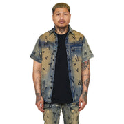 Valabasas Solitare Denim Button Up Mens Shirts VALABASAS 729205030123 Free Shipping Worldwide