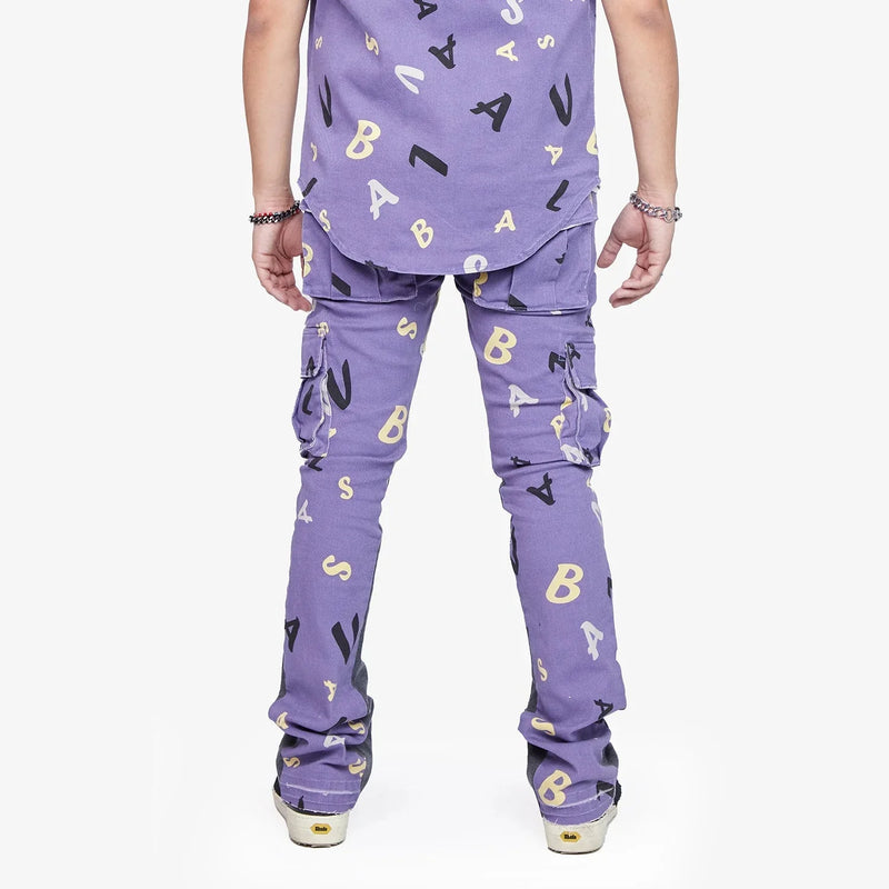 Metro Fusion - Valabasas Stacked Puzzled Denim Jean - Men's Pants Metro Fusion - Valabasas Stacked Puzzled Denim Jean - Men's Pants