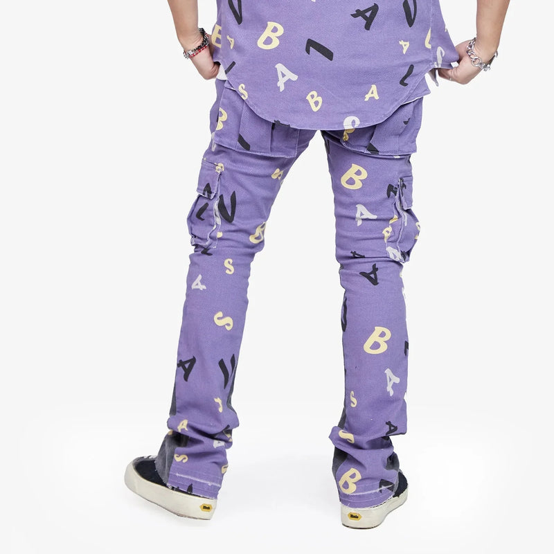 Metro Fusion - Valabasas Stacked Puzzled Denim Jean - Men's Pants Metro Fusion - Valabasas Stacked Puzzled Denim Jean - Men's Pants