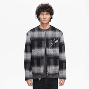 Valabasas Velour Plaid Jacket – Black Men’s Jackets VALABASAS 704415325412