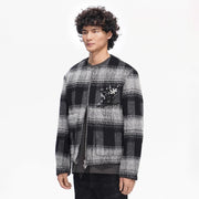 Valabasas Velour Plaid Jacket – Black Men’s Jackets VALABASAS
