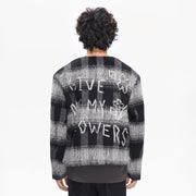 Valabasas Velour Plaid Jacket – Black Men’s Jackets VALABASAS