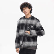 Valabasas Velour Plaid Jacket – Black Men’s Jackets VALABASAS