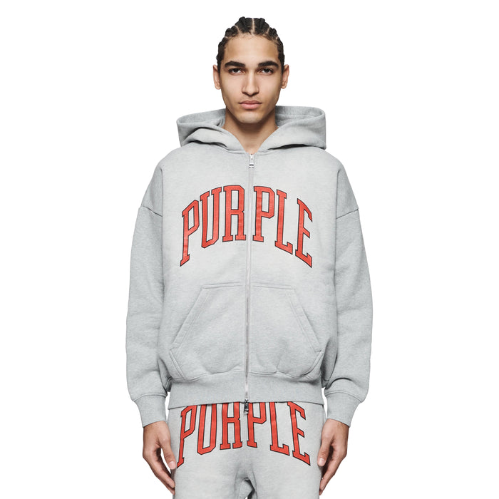 Purple Brand Collegiate Zip Up Hoodie Men’s Hoodies 197027062583 Free Shipping Worldwide