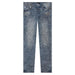 Purple Brand P001 Indigo Mechanic Dirty Jean Mens Pants & Shorts Free Shipping Worldwide