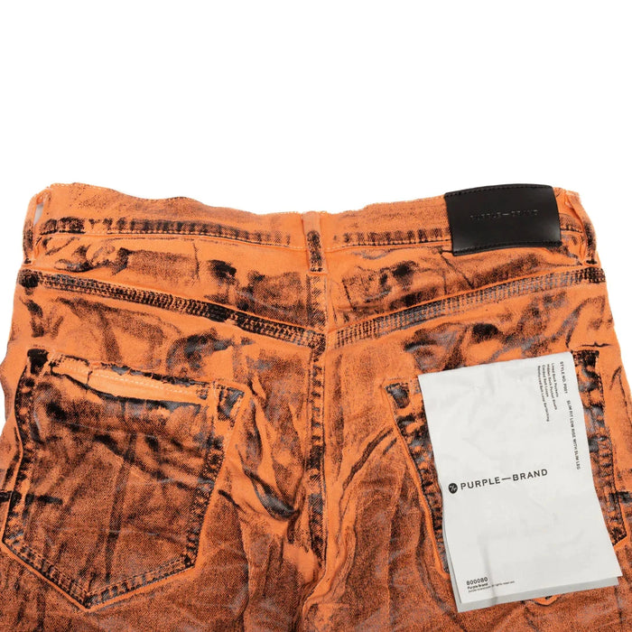 Purple Brand P001 Fluorescent Orange X-Ray Jean Mens Pants & Shorts 197027001506 Free Shipping Worldwide