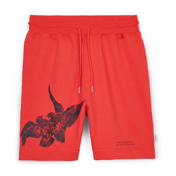Purple Brand P413 Red Bird Relaxed Fit Short Mens Pants & Shorts Free Shipping Worldwide