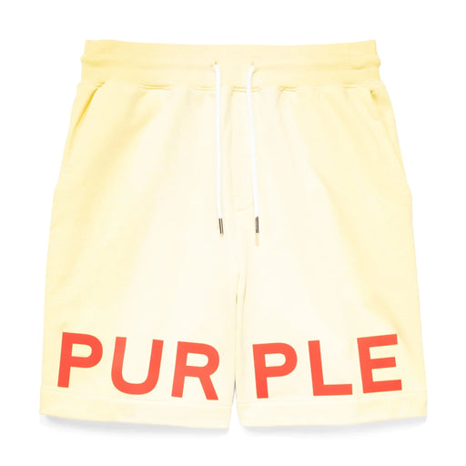 Purple Brand P451 Core Elfin Yellow French Terry Short Mens Pants & Shorts 197027021825 Free Shipping Worldwide
